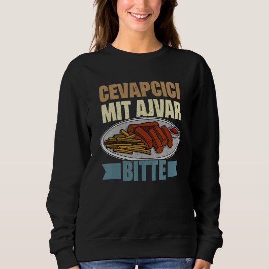 Cevapcici Kebab Balkan cuisine 30 Sweatshirt (Vorderseite)