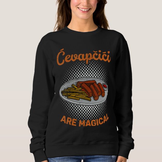 Cevapcici Kebab Balkan cuisine 36 Sweatshirt (Vorderseite)