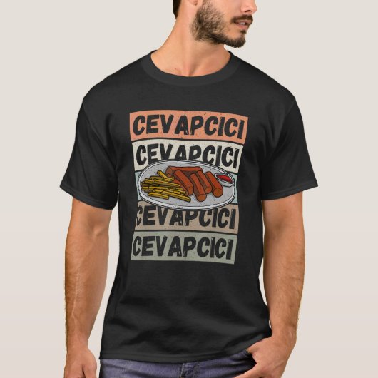 Cevapcici Kebab Balkan cuisine 5 T-Shirt (Vorderseite)