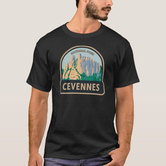 Cevennes Nationalpark Frankreich Vintag T-Shirt (Vorderseite)