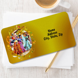 Ceviche Mexican Festival Dancers 2549 Ansprache Adressaufkleber