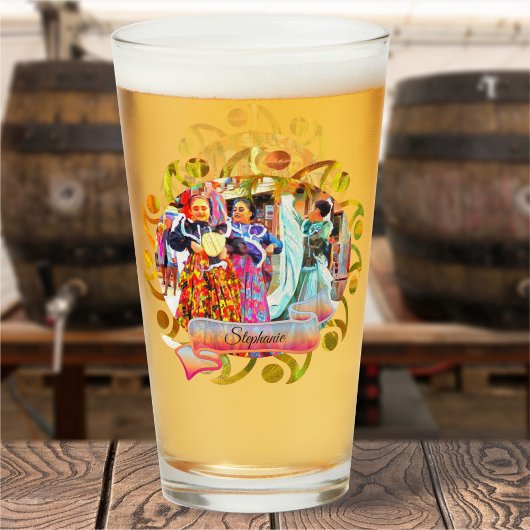 Ceviche Mexican Festival Dancers 2549 Bier Glas