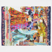 Ceviche Mexican Festival Dancers 2549 Fleecedecke (Vorderseite (Horizontal))