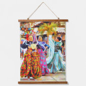 Ceviche Mexican Festival Dancers 2549 Wandteppich Mit Holzrahmen (Vorderseite)