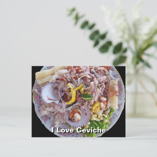 Ceviche - Stolz Perus Postkarte (Stehend Vorderseite)