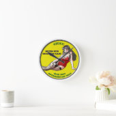 CEXC BAF Mädchen-Uhr Runde Wanduhr (Zuhause)