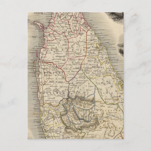 Ceylon Postkarte (Vorderseite)