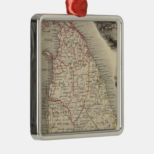 Ceylon Silbernes Ornament (Rechts)