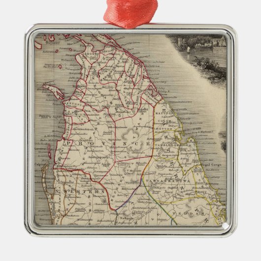 Ceylon Silbernes Ornament (Vorne)