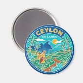 Ceylon Sri Lanka Magnet (Vorderseite/Rückseite)