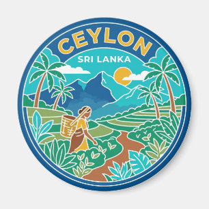 Ceylon Sri Lanka Magnet