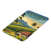 Ceylon Sri Lanka Travel Magnet (Linke Seite)