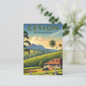 Ceylon Sri Lanka Travel Postkarte (Stehend Vorderseite)