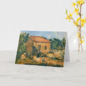 Cezanne - Abandoned House near Aix-en-Provence Karte (Gelbe Blume)