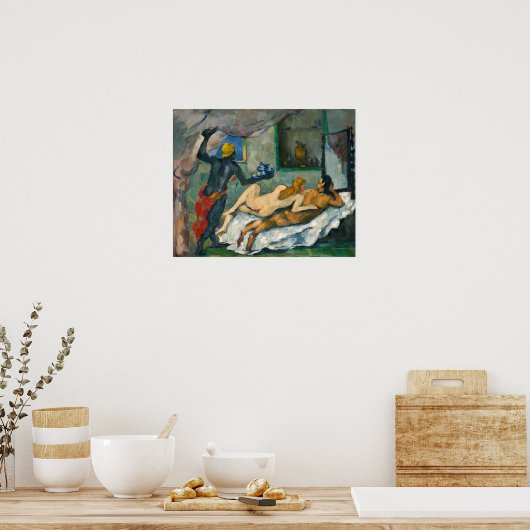 Cézanne - Afternoon In Naples Poster (Küche)