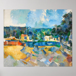 Cézanne - Am Rand eines Flusses Poster