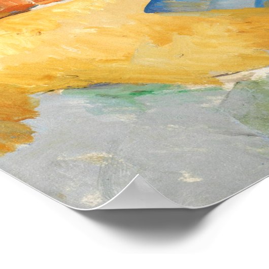 Cézanne - am Rande eines Flusses Poster (Ecke)