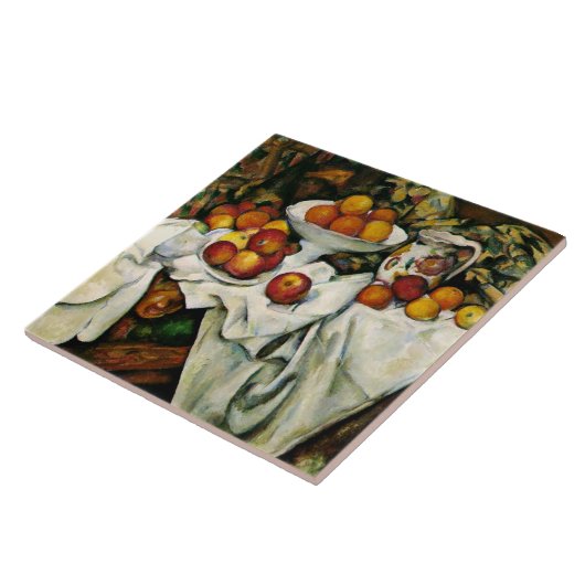 Cezanne - Äpfel und Orangen Fliese (Seite)