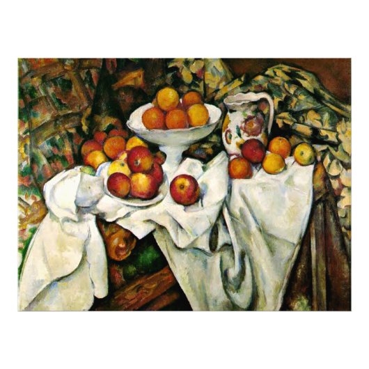 Cezanne - Äpfel und Orangen Fotodruck (Vorne)