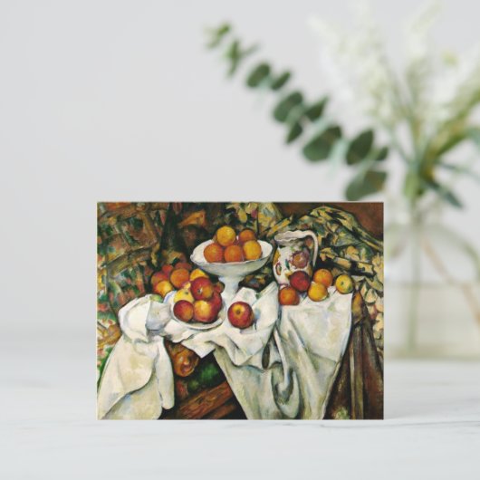 Cezanne - Äpfel und Orangen Postkarte (Stehend Vorderseite)