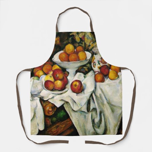 Cezanne - Äpfel und Orangen, Schürze (Vorderseite)