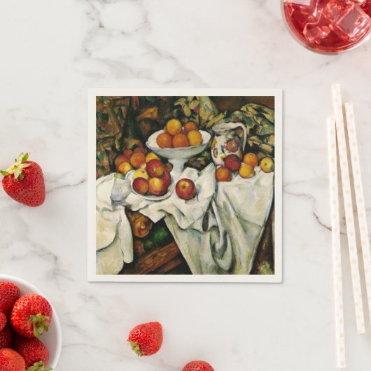 Cezanne - Äpfel und Orangen Serviette (Beispiel)
