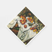 Cezanne - Äpfel und Orangen Serviette (Ecke)