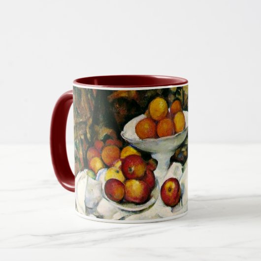 Cezanne - Äpfel und Orangen Tasse (Vorderseite Links)
