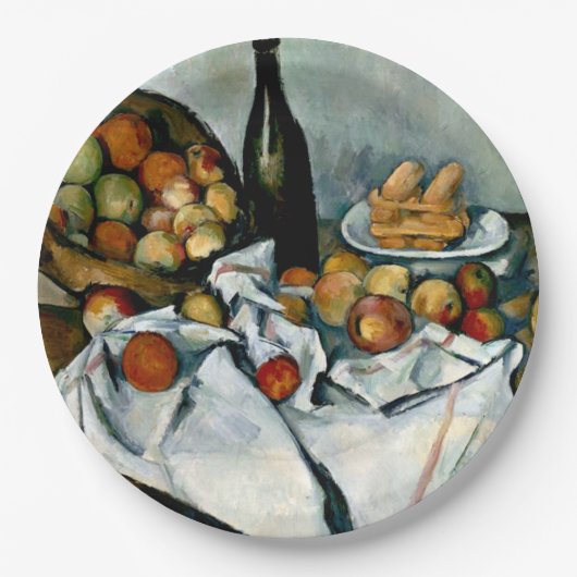 Cezanne - Äpfelkörbe Pappteller (Vorderseite)