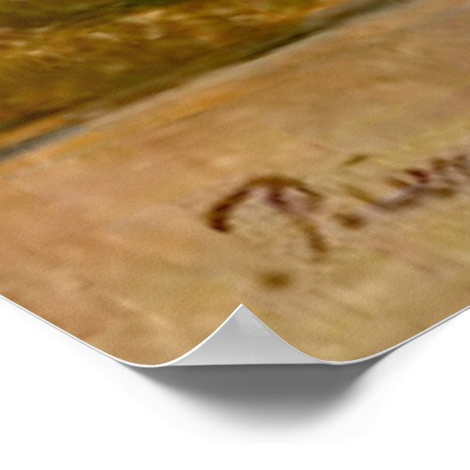 Cezanne - Äpfelkörbe Poster (Ecke)