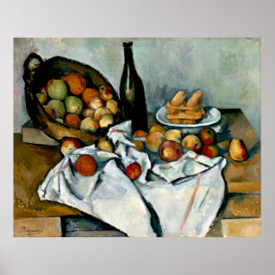 Cezanne - Äpfelkörbe Poster