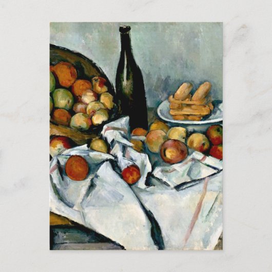 Cezanne - Äpfelkörbe Postkarte (Vorderseite)