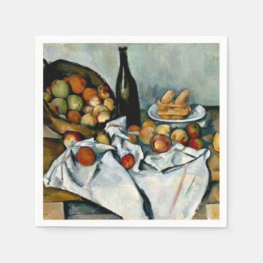 Cezanne - Äpfelkörbe Serviette (Vorderseite)