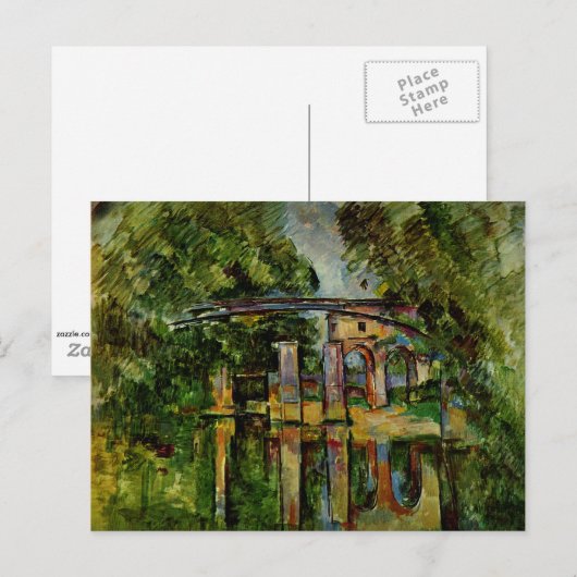 Cezanne - Aqueduct und Lock. Postkarte (Vorne/Hinten)