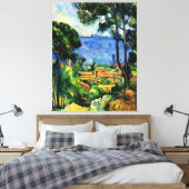 Cezanne - Aussicht auf l'Estaque Leinwanddruck (Insitu (Schlafzimmer))