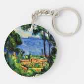 Cezanne - Aussicht auf l'Estaque Schlüsselanhänger (Rückseite)