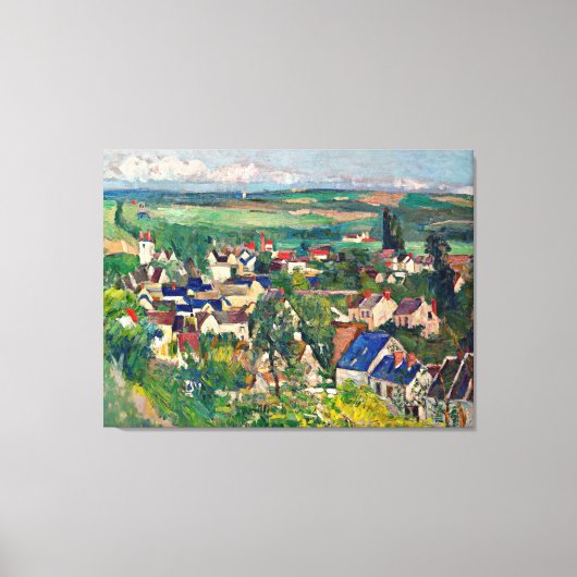 Cezanne - Auvers, Panoramasicht, Leinwanddruck (Vorderseite)