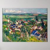 Cezanne - Auvers, Panoramasicht Poster (Vorne)