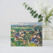 Cezanne - Auvers, Panoramasicht, Postkarte (Stehend Vorderseite)