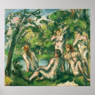 Cézanne - Badende Poster
