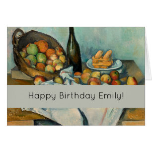 Cezanne Basket Apples Impressionismus Art