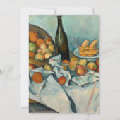 Cezanne Basket Apples Impressionismus Art Einladung (Rückseite)