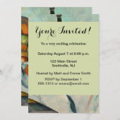 Cezanne Basket Apples Impressionismus Art Einladung (Vorne/Hinten)