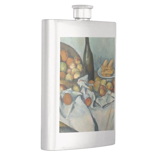 Cezanne Basket Apples Impressionismus Art Flachmann (Rechts)