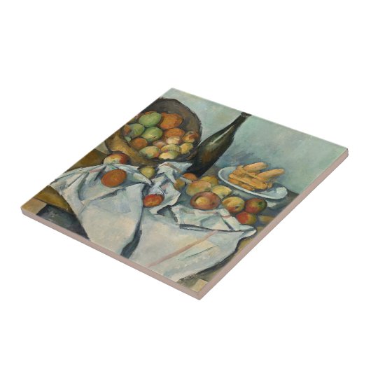 Cezanne Basket Apples Impressionismus Art Fliese (Seite)
