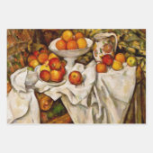 Cezanne Basket Apples Impressionismus Art Geschenkpapier Set (Vorderseite 2)