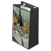 Cezanne Basket Apples Impressionismus Art Kleine Geschenktüte (Rückseite Schrägansicht)