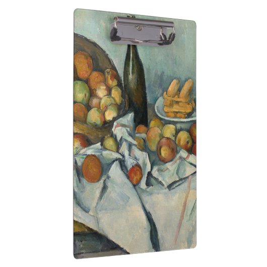 Cezanne Basket Apples Impressionismus Art Klemmbrett (Rechts)