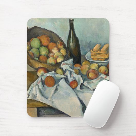 Cezanne Basket Apples Impressionismus Art Mousepad (Mit Mouse)