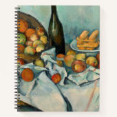 Cezanne Basket Apples Impressionismus Art Notizblock (Vorderseite)
